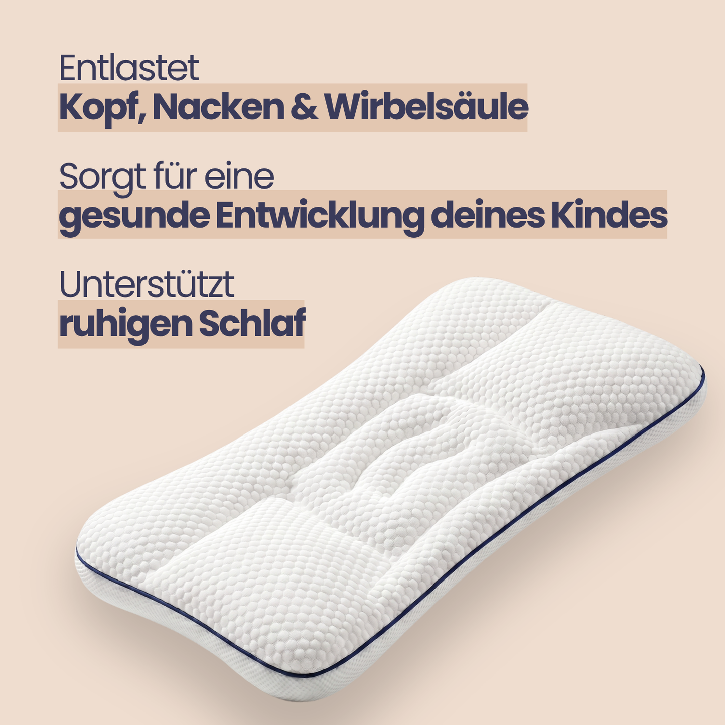 luuniNest™ Ergonomisches Kinderkissen