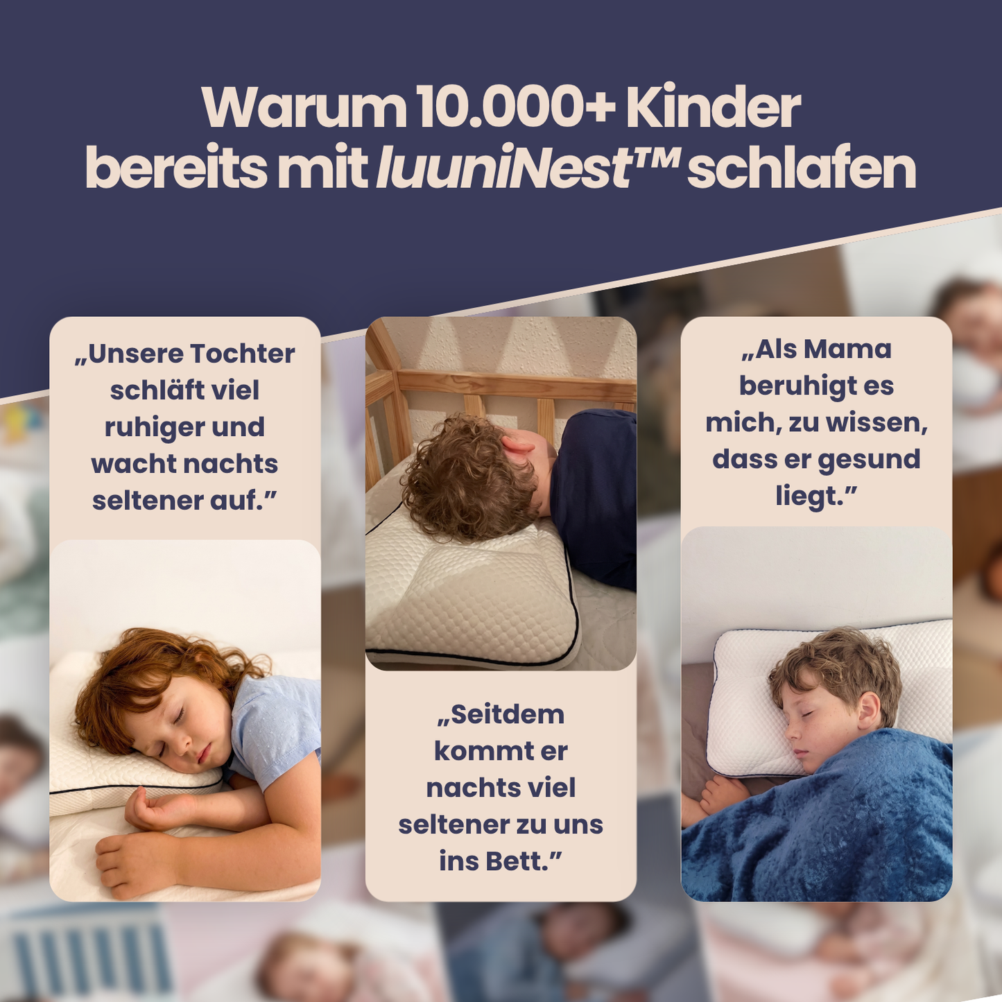 luuniNest™ Ergonomisches Kinderkissen