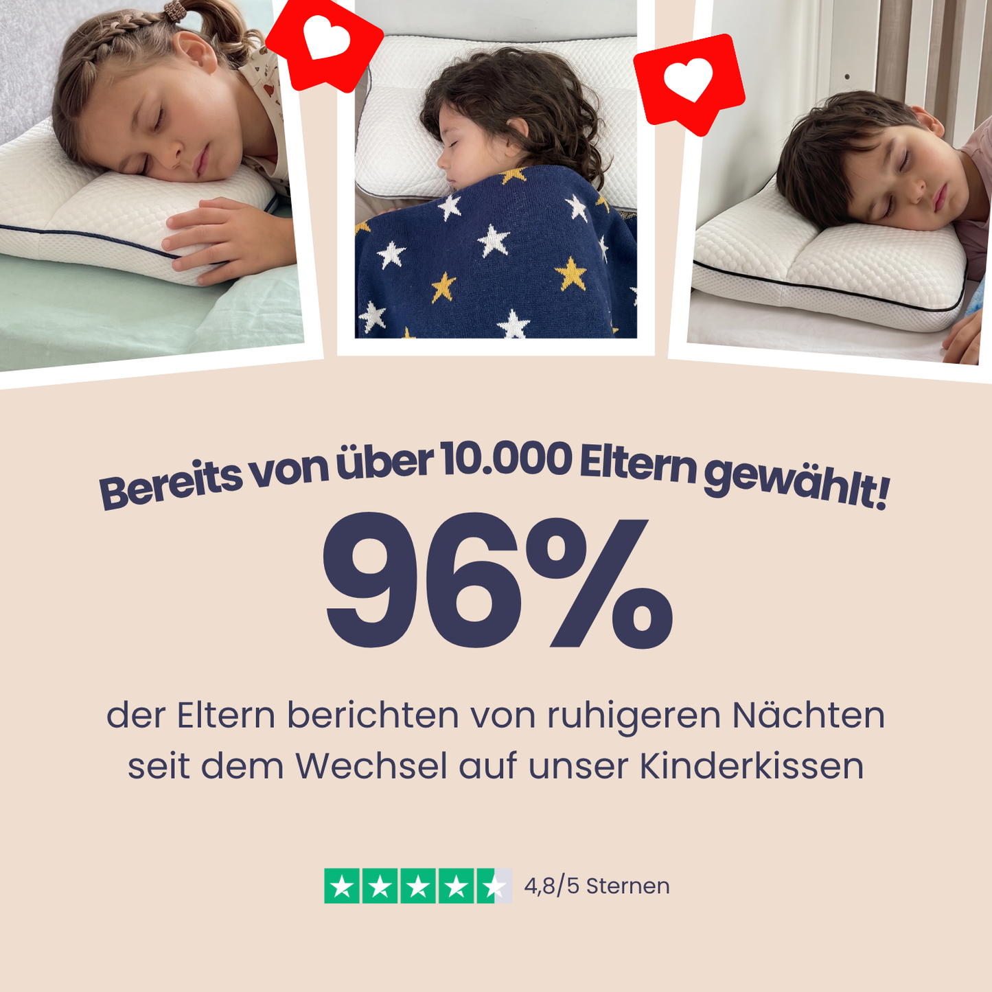 luuniNest™ Ergonomisches Kinderkissen